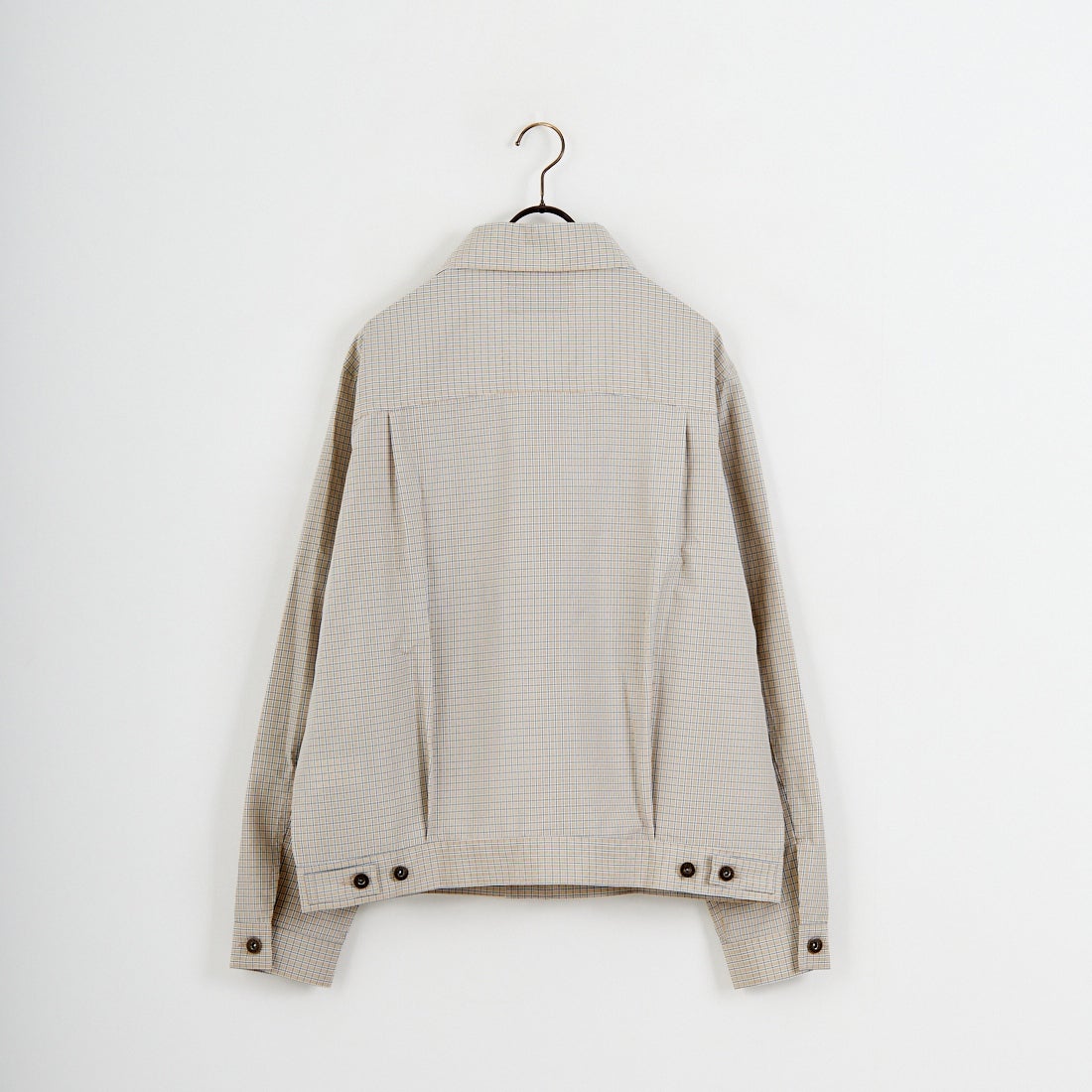UNIVERSAL OVERALL [ユニバーサルオーバーオール] 別注 シャツトラッカージャケット [U2613401IN-JF] BEIGE CHEC