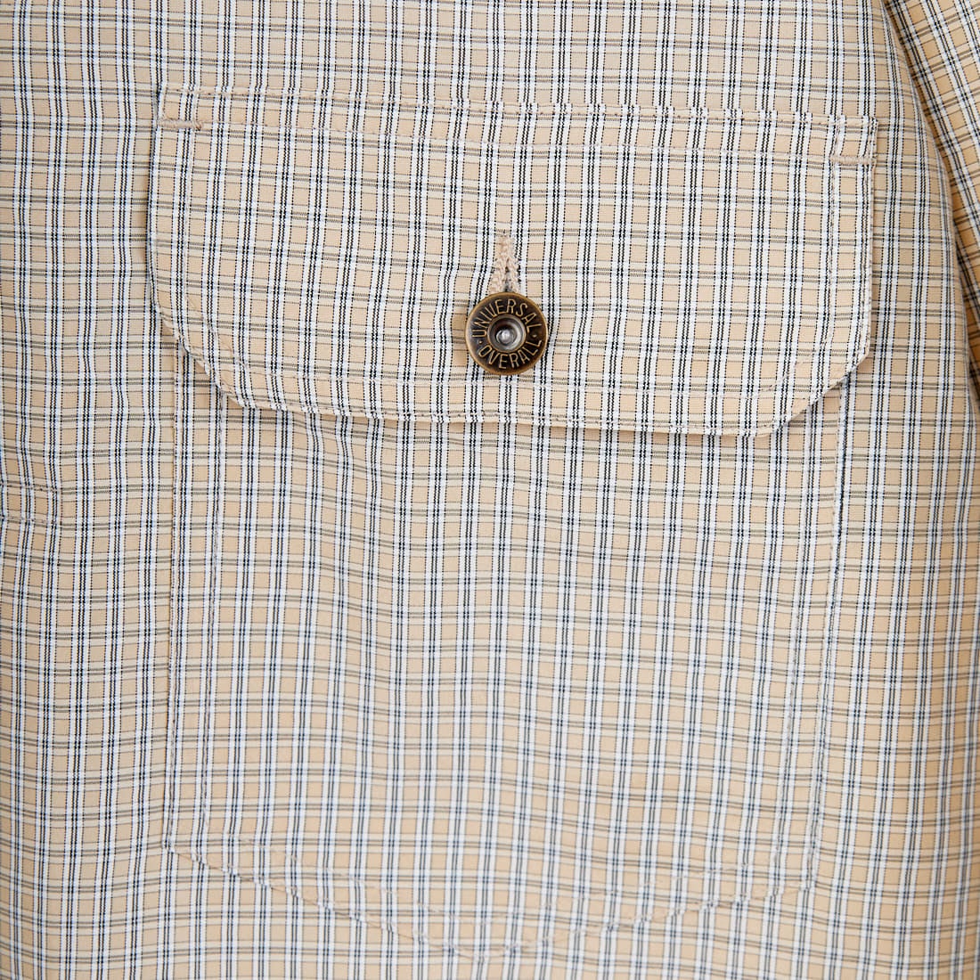 UNIVERSAL OVERALL [ユニバーサルオーバーオール] 別注 シャツトラッカージャケット [U2613401IN-JF] BEIGE CHEC
