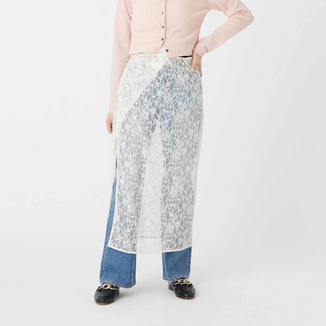 【予約商品】Elisa Novelli [エリサノヴェリ] レースラップスカート [JH-985]