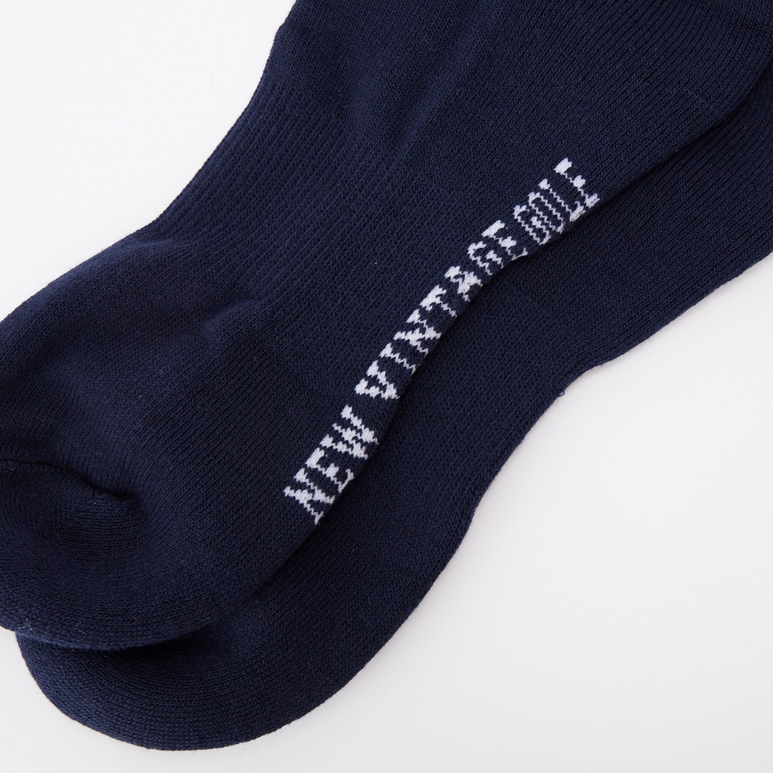 NEW VINTAGE GOLF [ニュービンテージゴルフ] 刺繍クォーターソックス [NVG-0518] NAVY