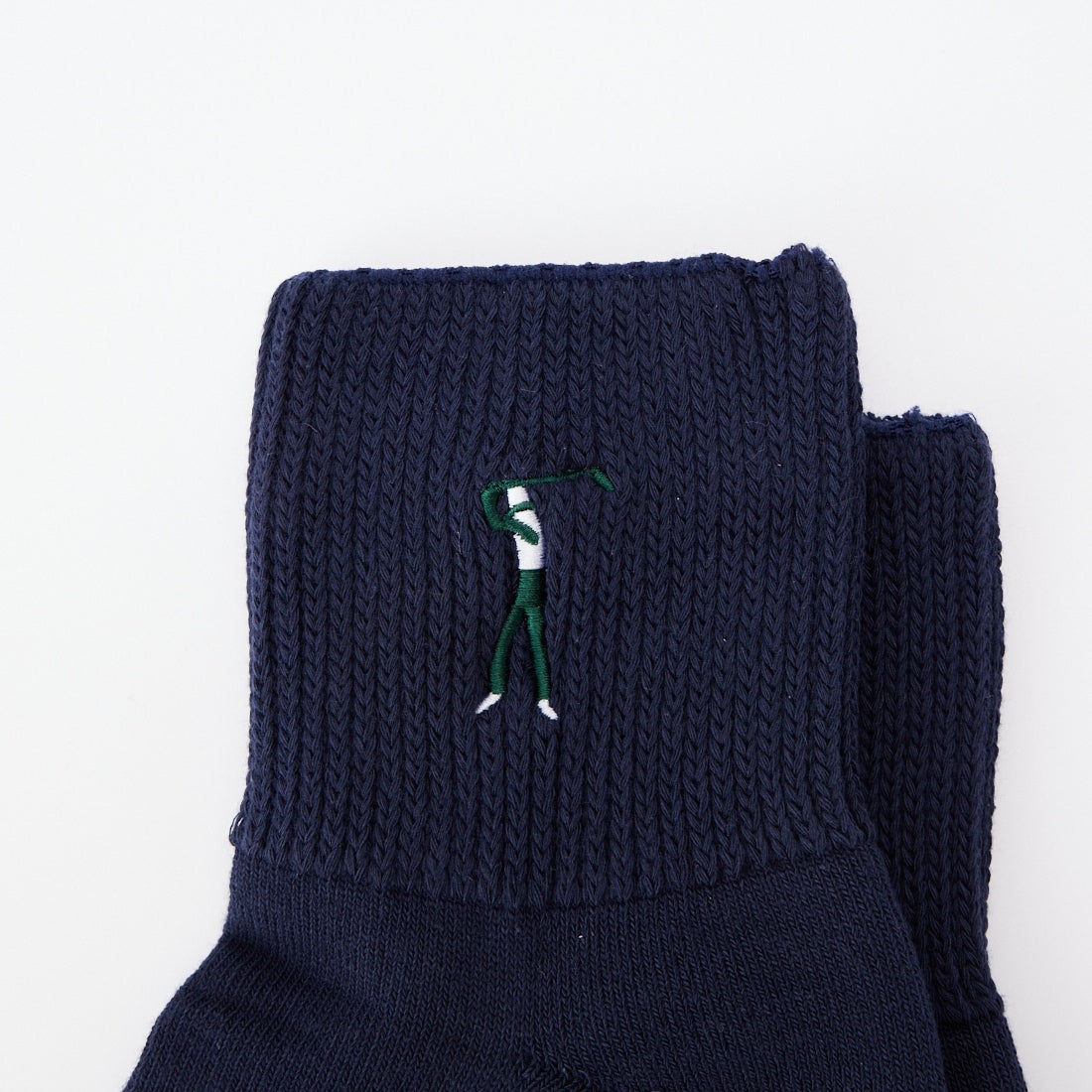 NEW VINTAGE GOLF [ニュービンテージゴルフ] 刺繍クォーターソックス [NVG-0518] NAVY