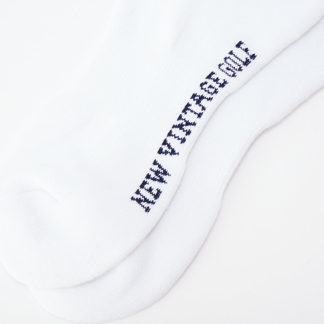 NEW VINTAGE GOLF [ニュービンテージゴルフ] 刺繍クォーターソックス [NVG-0518] WHITE