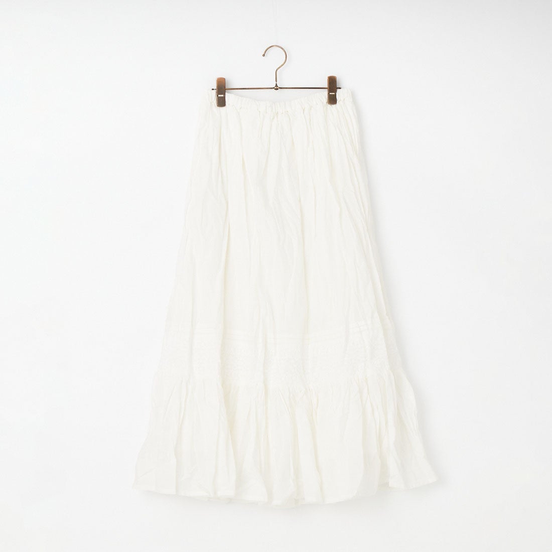 MARMARMAR [マーマーマー] レース切り替えタックボリュームスカート [2-860065] 11 OFF WHI