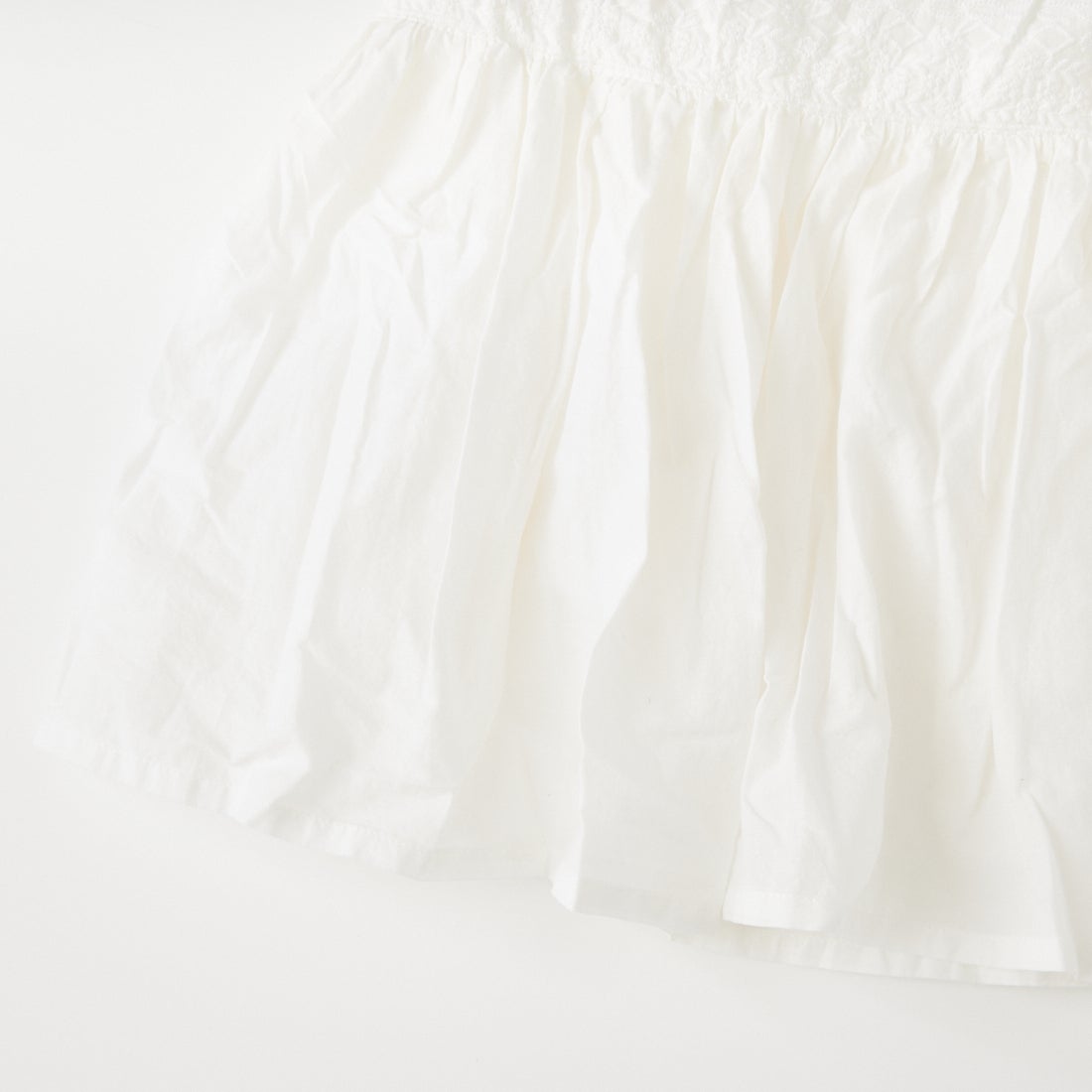 MARMARMAR [マーマーマー] レース切り替えタックボリュームスカート [2-860065] 11 OFF WHI