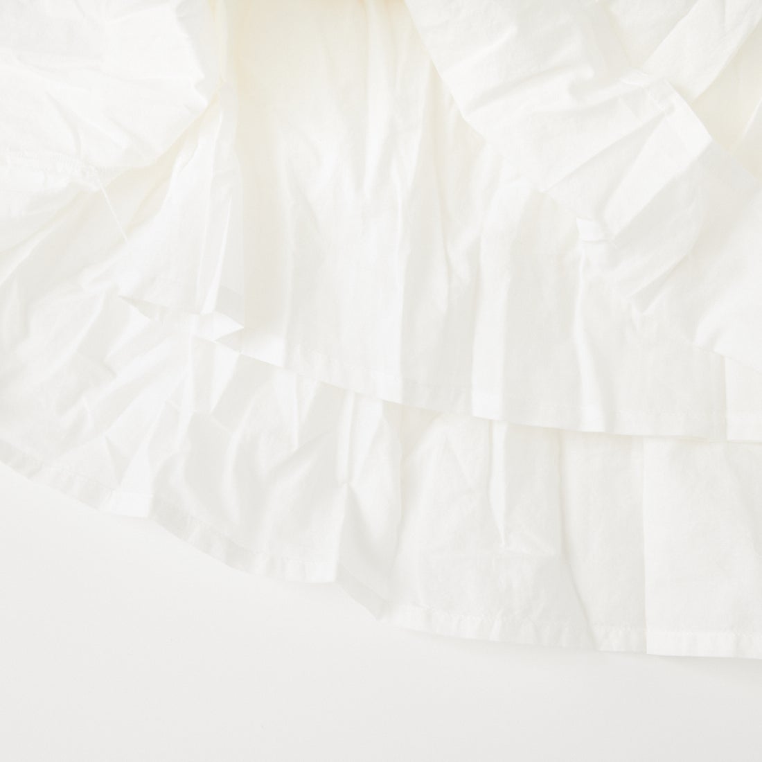 MARMARMAR [マーマーマー] レース切り替えタックボリュームスカート [2-860065] 11 OFF WHI