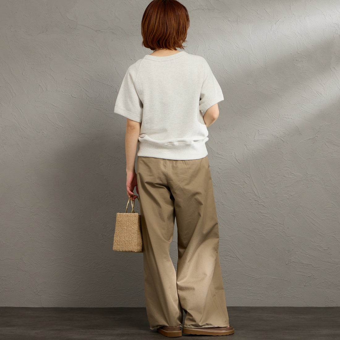 Americana [アメリカーナ] ショートスリーブラグランスウェット [BRF-800A-2] ｱｯｼｭ &&モデル身長：158cm 着用サイズ：ONE SIZE&&