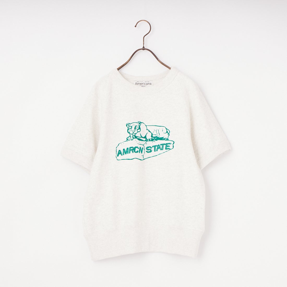 AMERICANA - アメリカーナ 半袖ラグランスウェット ▶︎新品 Americana [アメリカーナ] ショートスリーブラグランスウェット [BRF