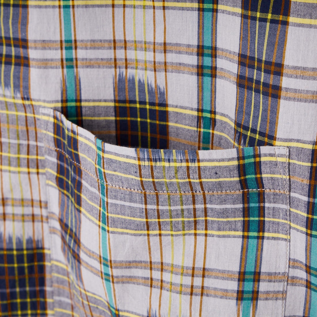 South2West8 [サウスツーウエストエイト] マドラスチェック カバナシャツ [SX699] A BLUE