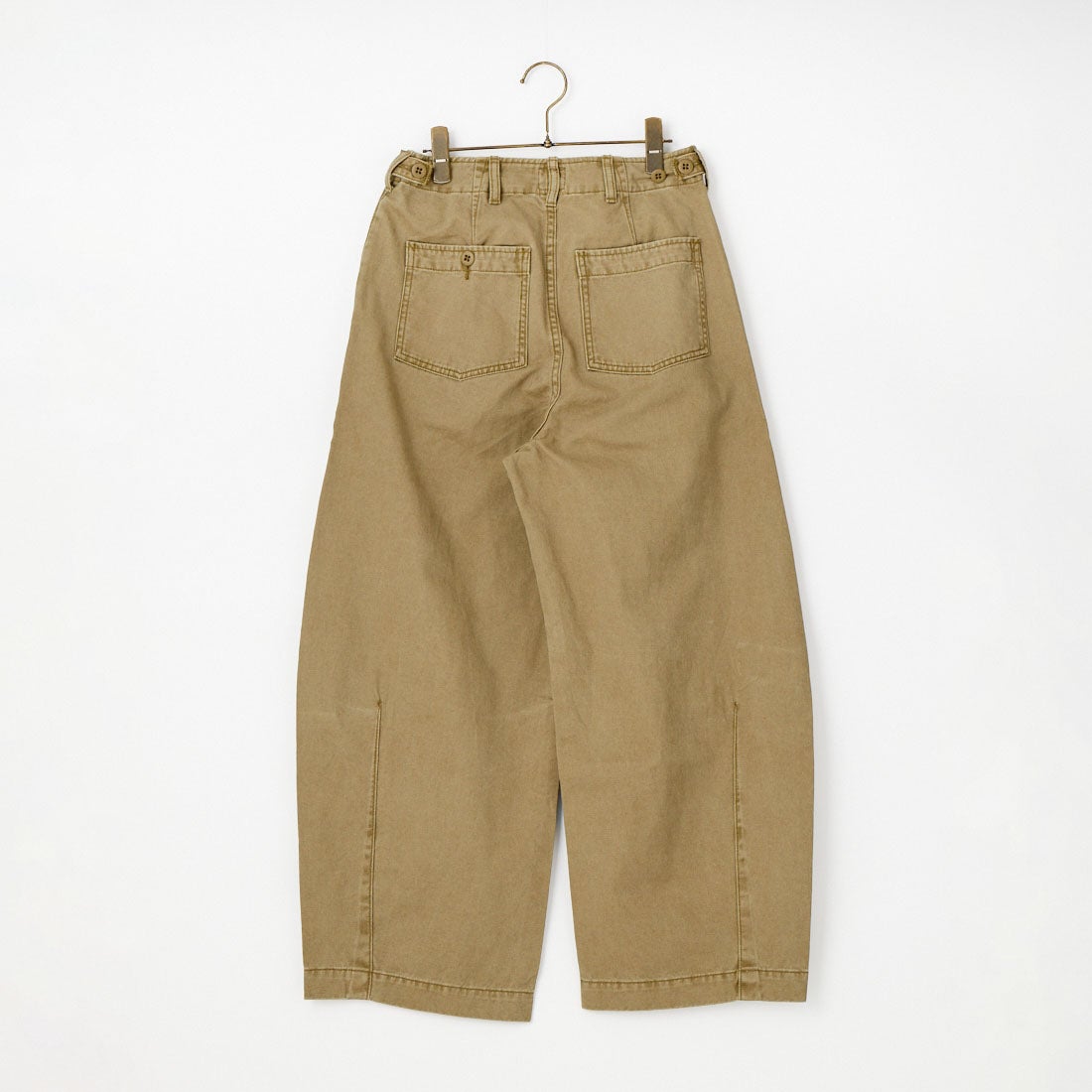 KHA:KI [カーキ] オーバルワイドトラウザー [MIL26HPT3250] BEIGE