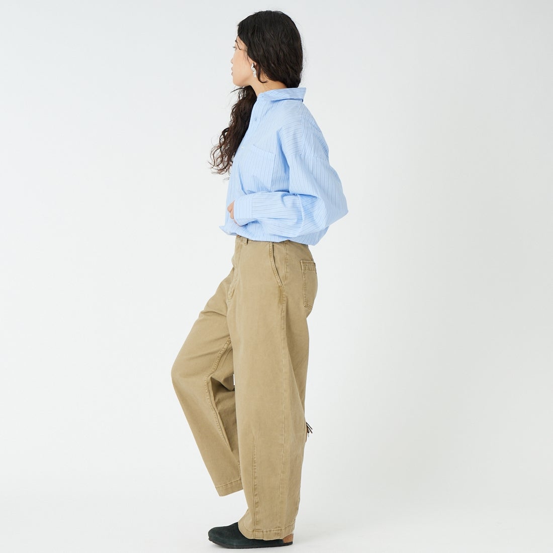 KHA:KI [カーキ] オーバルワイドトラウザー [MIL26HPT3250]｜ジーンズ