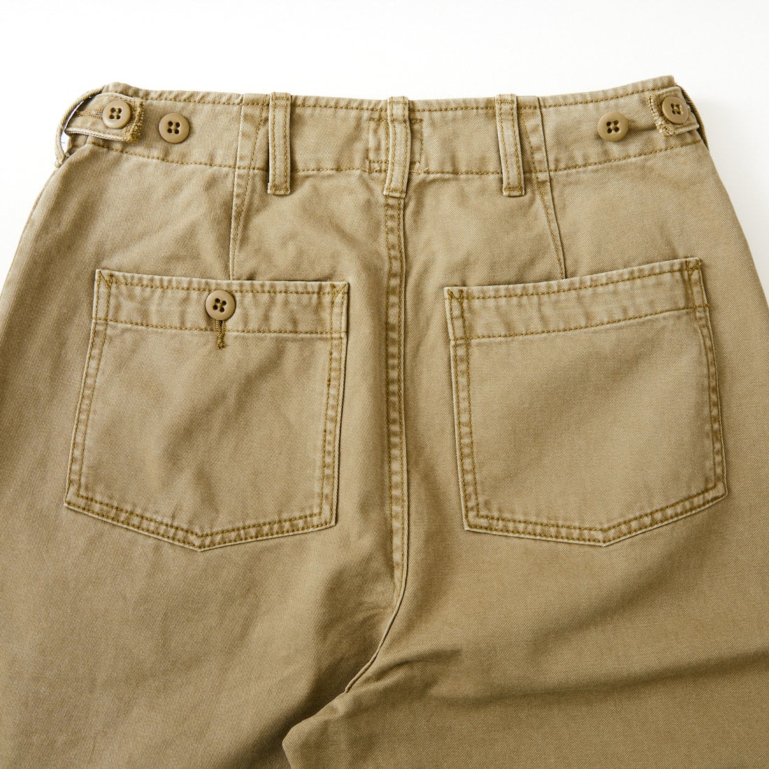 KHA:KI [カーキ] オーバルワイドトラウザー [MIL26HPT3250] BEIGE