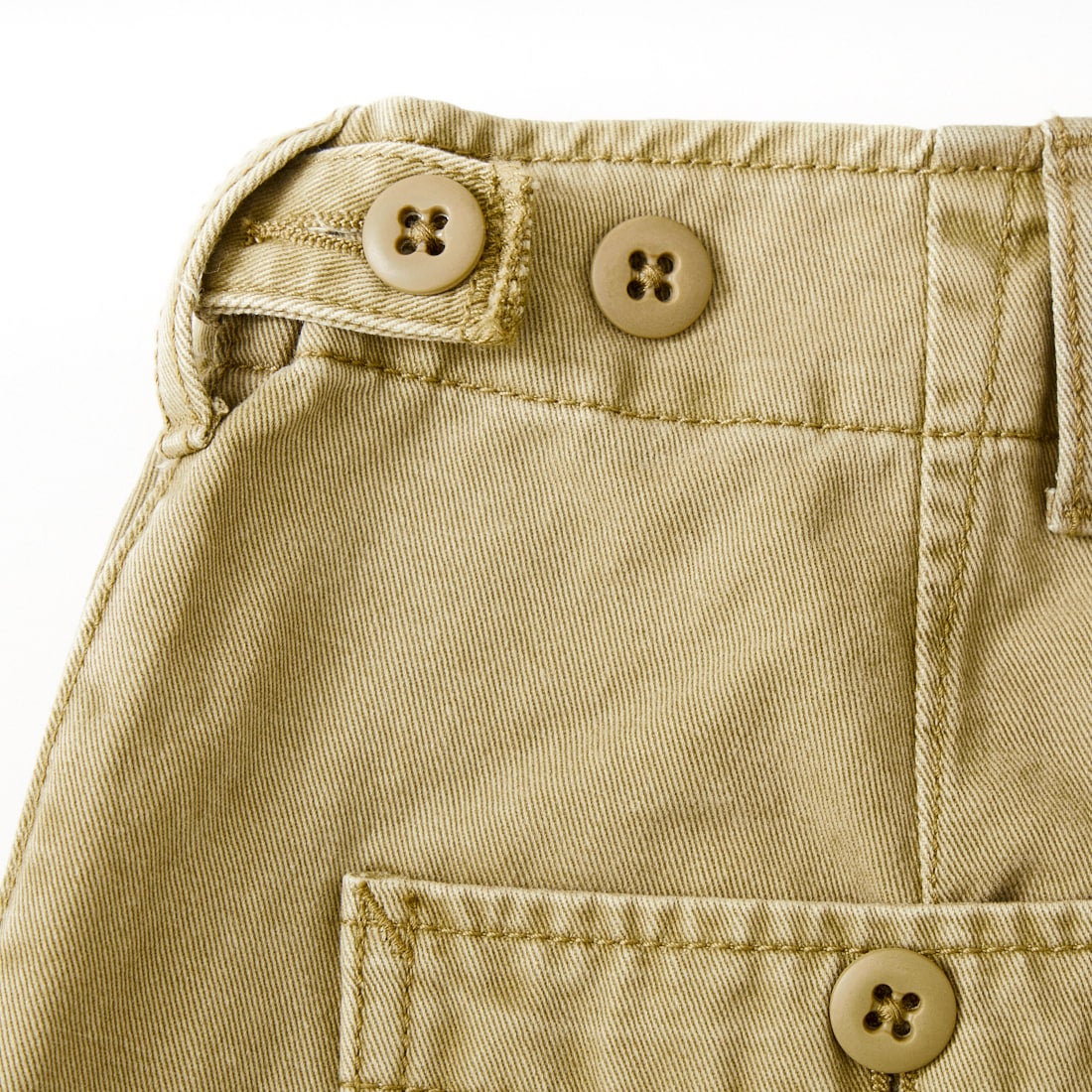 KHA:KI [カーキ] オーバルワイドトラウザー [MIL26HPT3250] BEIGE