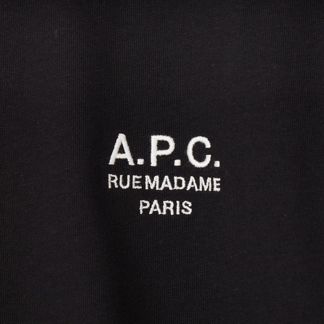A.P.C. [アー・ペー・セー] スタンダードロゴTシャツ [STANDARD-RUE-MADAME]  99 NOIR/BL