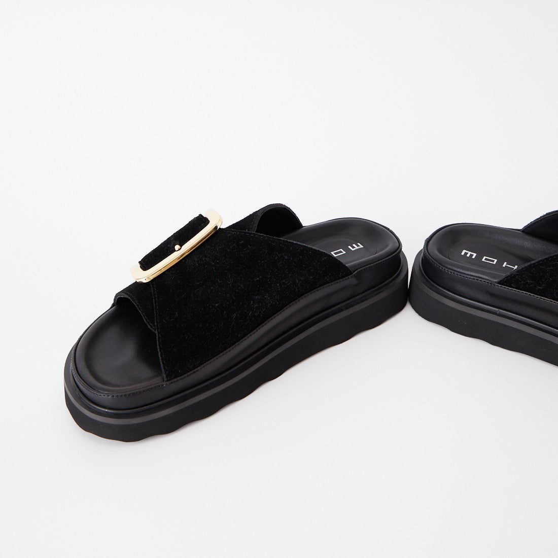 MOHI [モヒ] ビッグバックルサンダル [1-1902466-BR] NEGRO