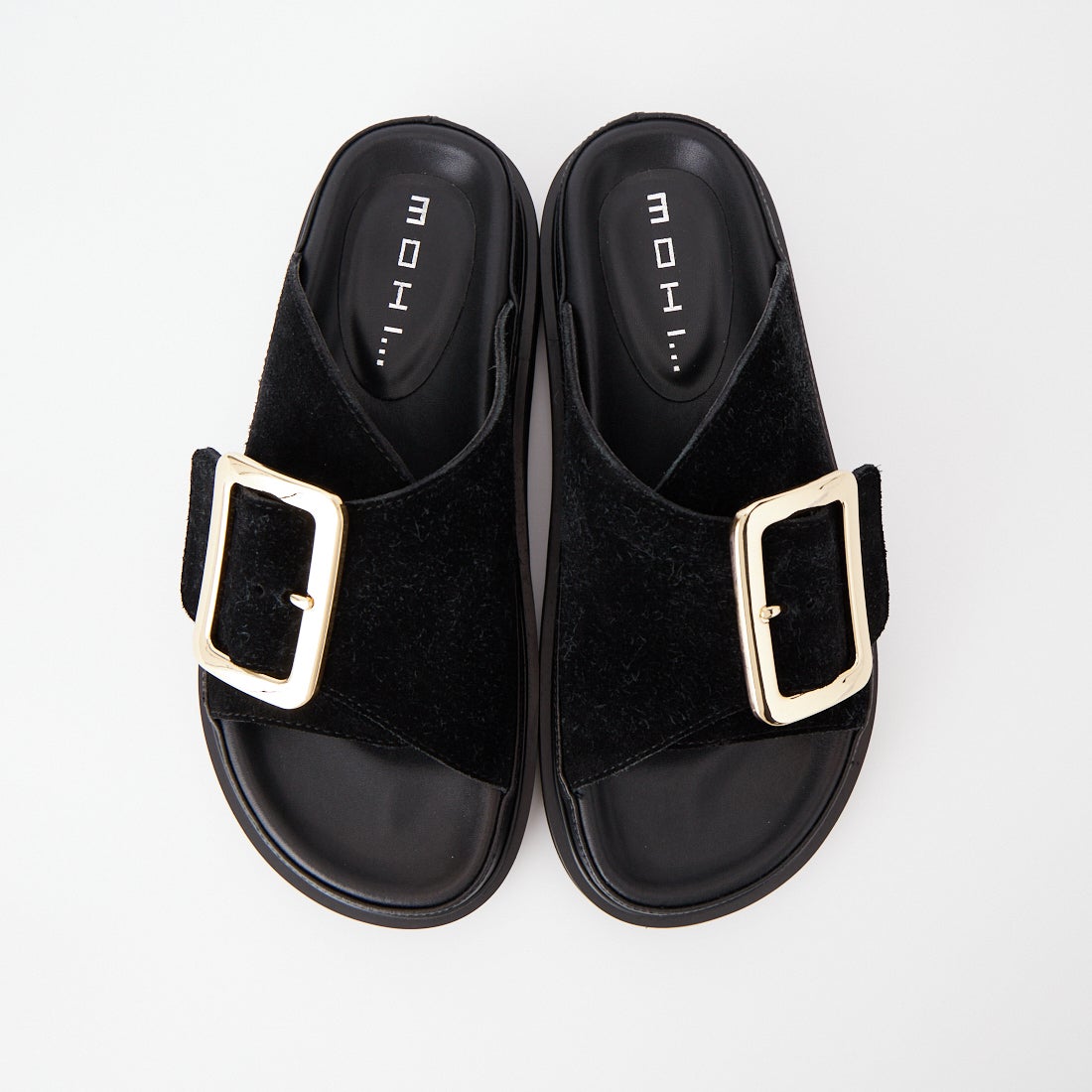 MOHI [モヒ] ビッグバックルサンダル [1-1902466-BR] NEGRO