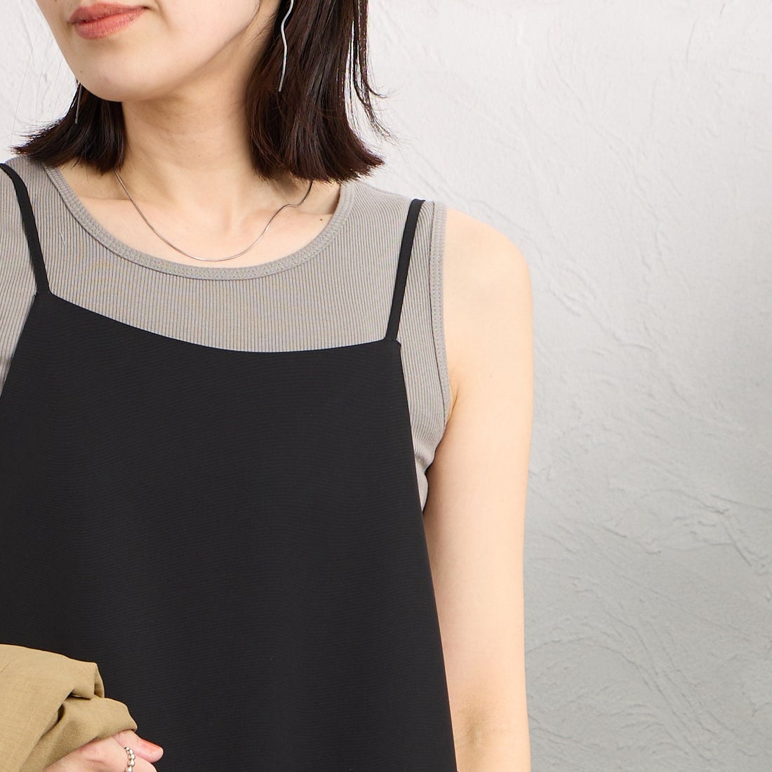 MICA&DEAL [マイカアンドディール] サロペット [0126104015] BLACK &&モデル身長：160cm 着用サイズ：F&&