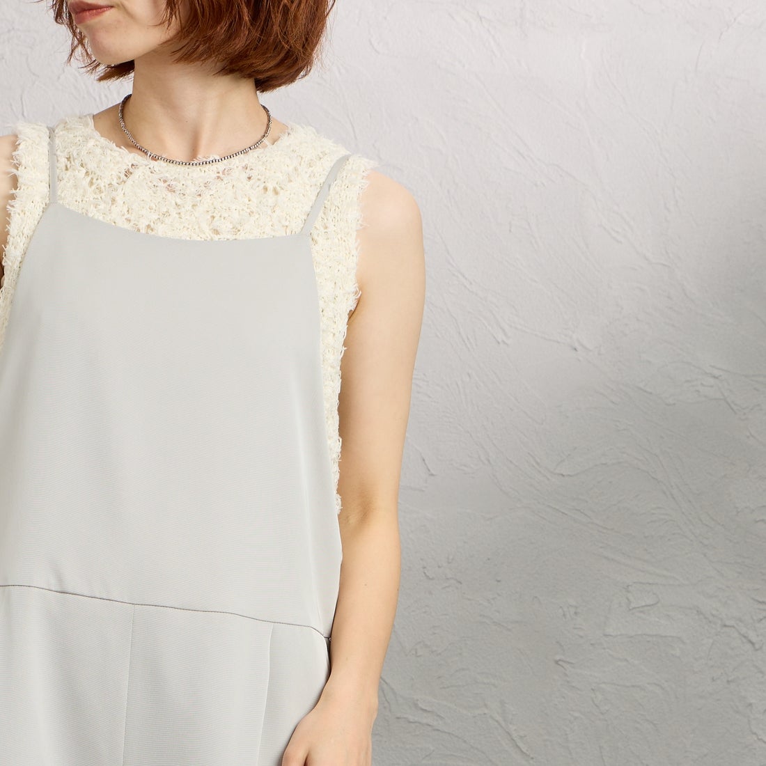 MICA&DEAL [マイカアンドディール] サロペット [0126104015] BEIGE &&モデル身長：158cm 着用サイズ：F&&