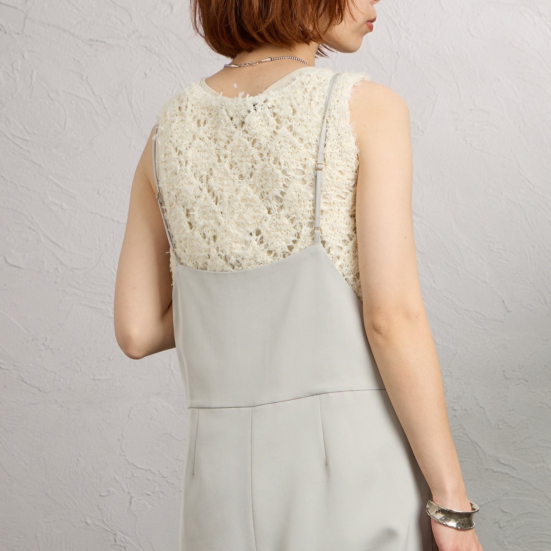 MICA&DEAL [マイカアンドディール] サロペット [0126104015] BEIGE &&モデル身長：158cm 着用サイズ：F&&