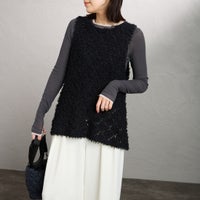 99 BLACK&&モデル身長：160cm 着用サイズ：F&&