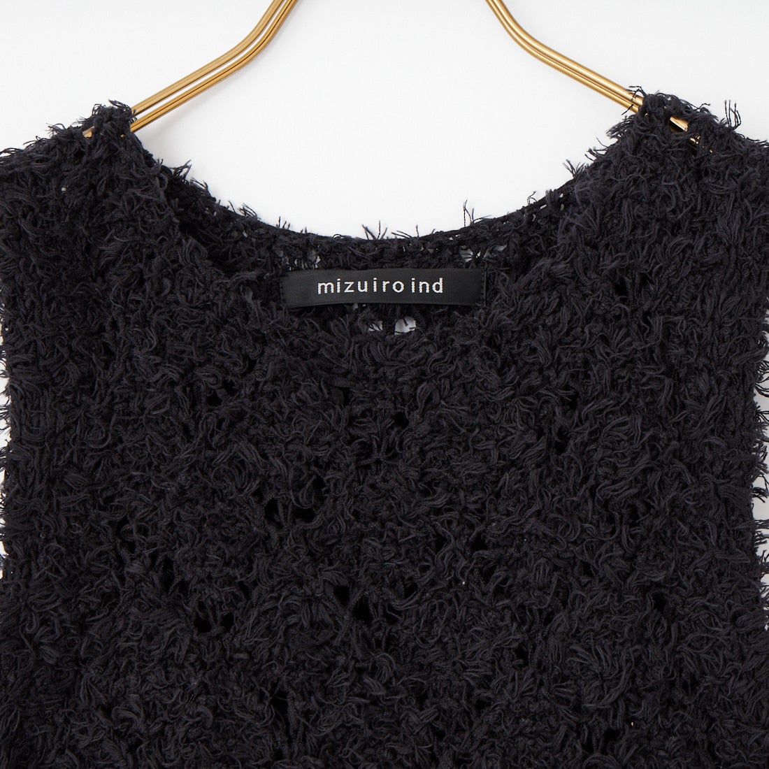 mizuiro ind [ミズイロインド] パターンベスト [1-220069] 99 BLACK