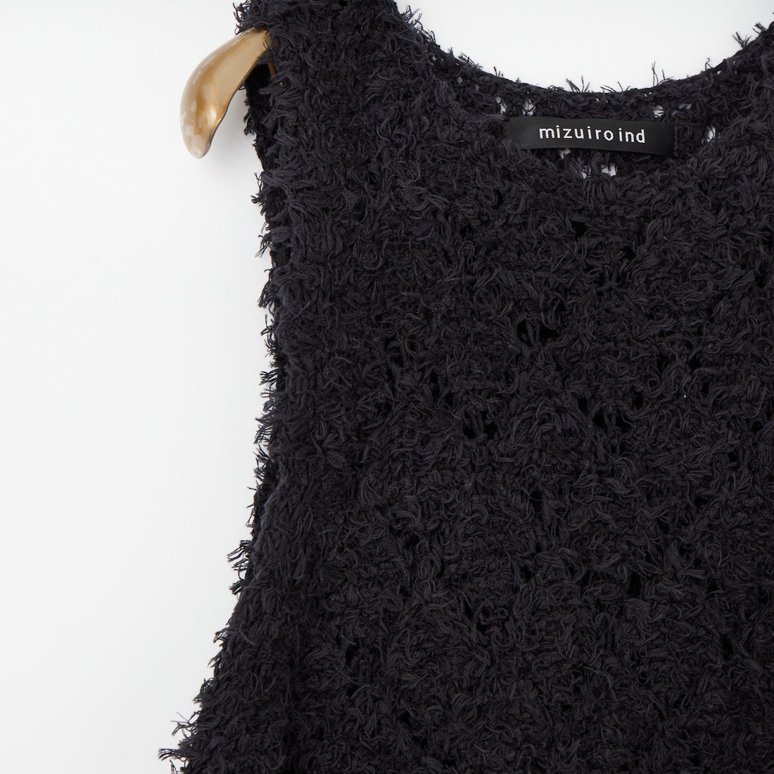 mizuiro ind [ミズイロインド] パターンベスト [1-220069] 99 BLACK