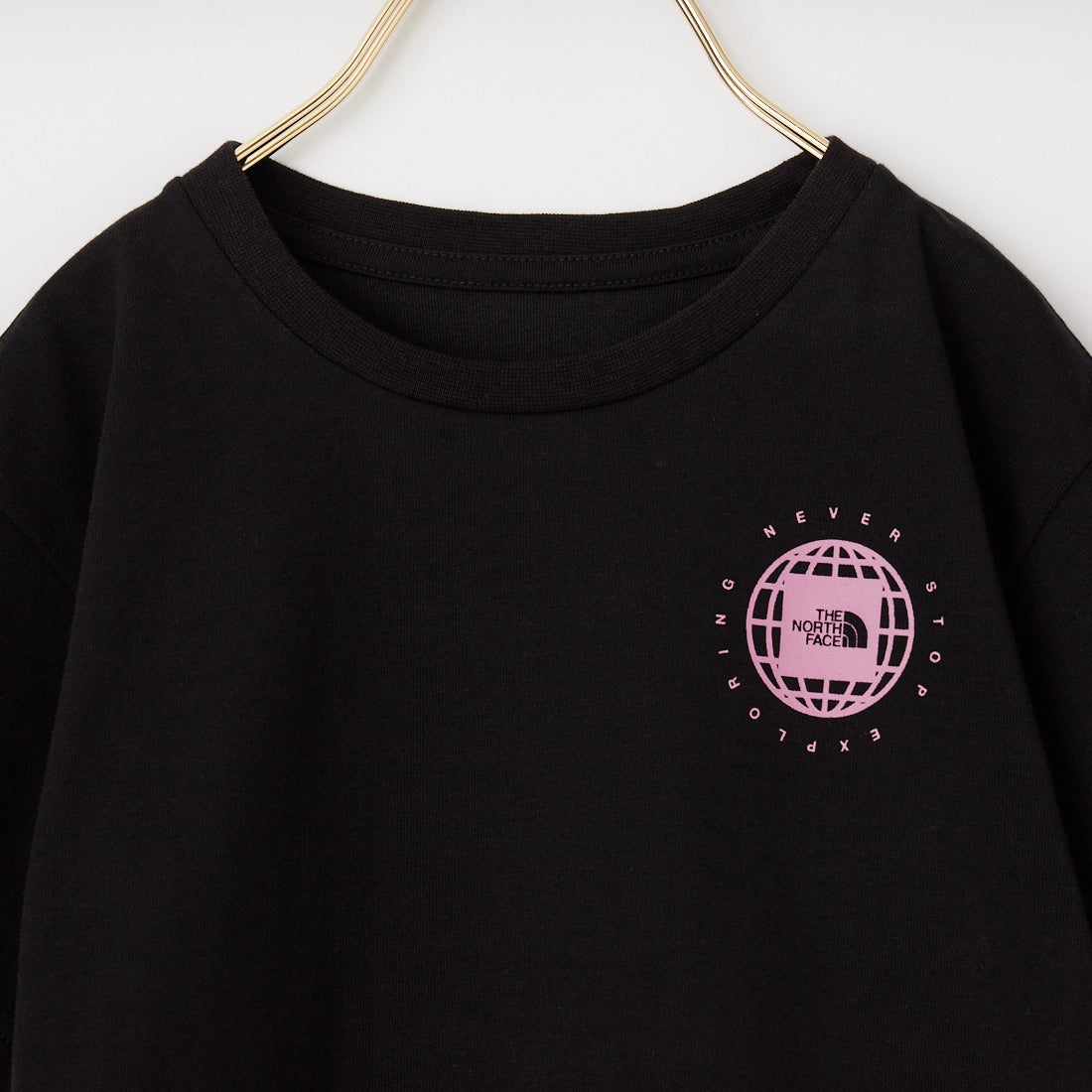 THE NORTH FACE [ザ ノースフェイス] キッズ ショートスリーブジオスクエアロゴTシャツ [NTJ32646] K