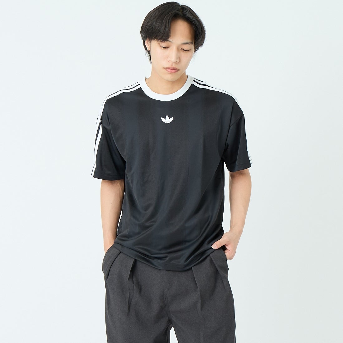 adidas Originals [アディダス オリジナルス] アディカラー ジャカード ジャージー [HM290] KD5830 &&モデル身長：179cm 着用サイズ：M&&