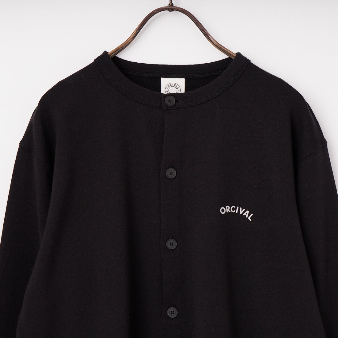 ORCIVAL [オーシバル] クルーネックカーディガン [OR-C0530SEF] BLACK