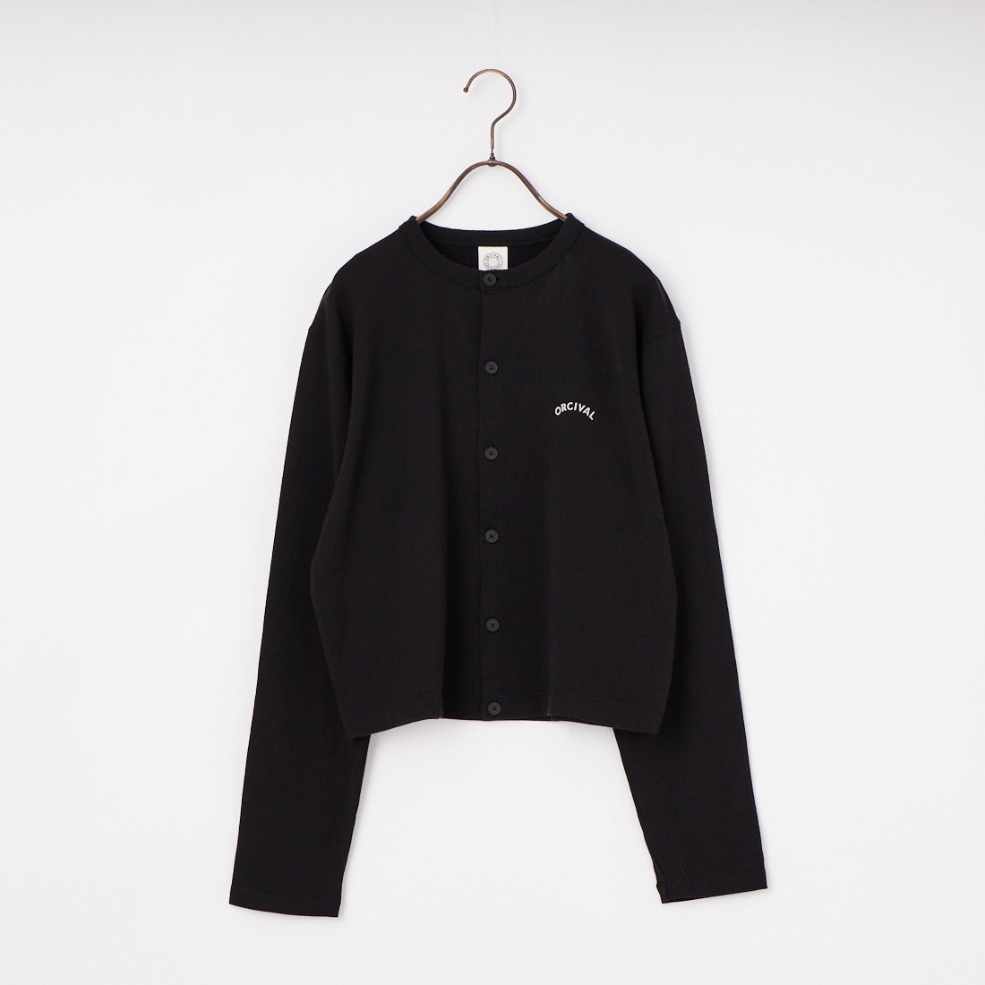 ORCIVAL [オーシバル] クルーネックカーディガン [OR-C0530SEF] BLACK