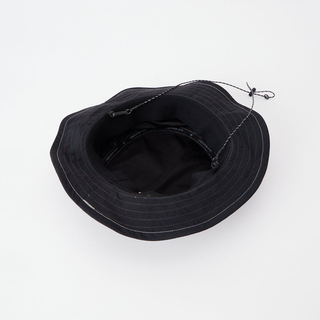 and wander [アンドワンダー] ジャガードテープハット [5745976242] BLACK