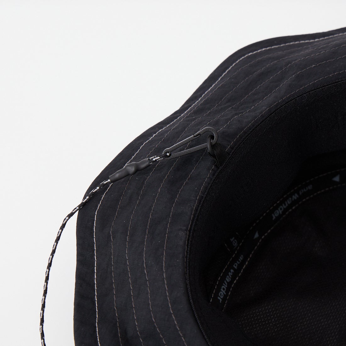 and wander [アンドワンダー] ジャガードテープハット [5745976242] BLACK