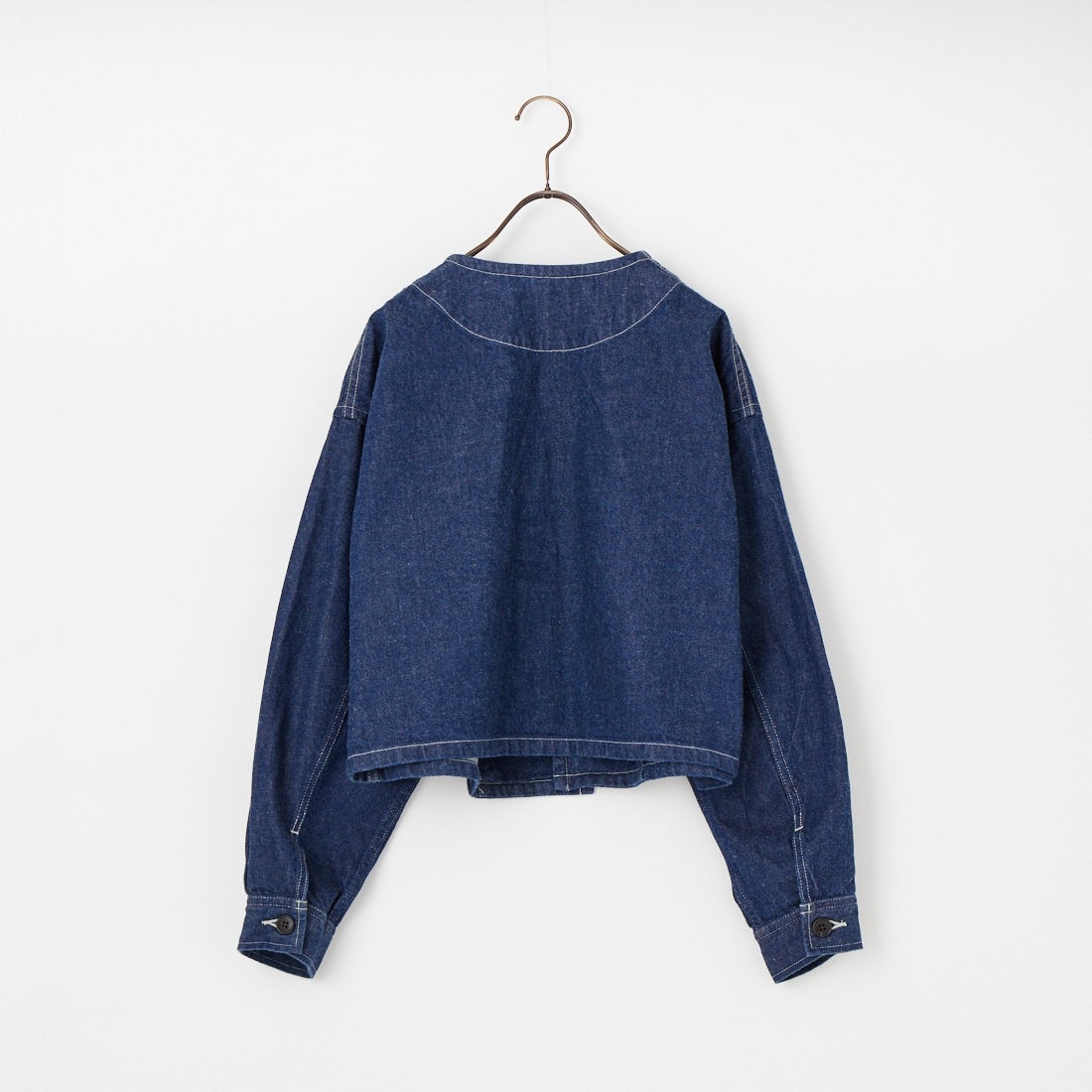 DANTON [ダントン] 11oz ショート丈ノーカラーデニムジャケット [DT-A0670KDM] INDIGO