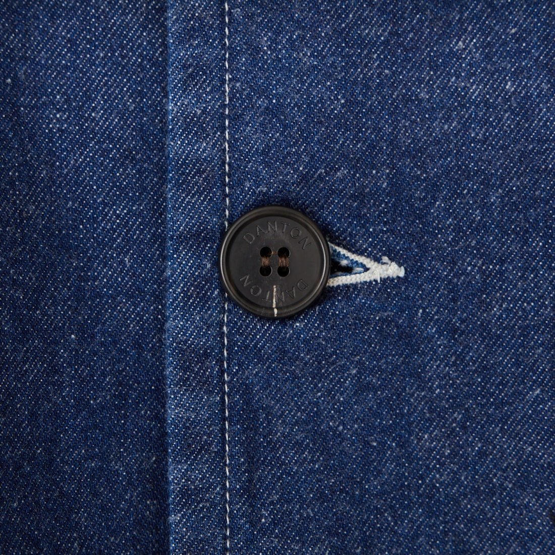 DANTON [ダントン] 11oz ショート丈ノーカラーデニムジャケット [DT-A0670KDM] INDIGO