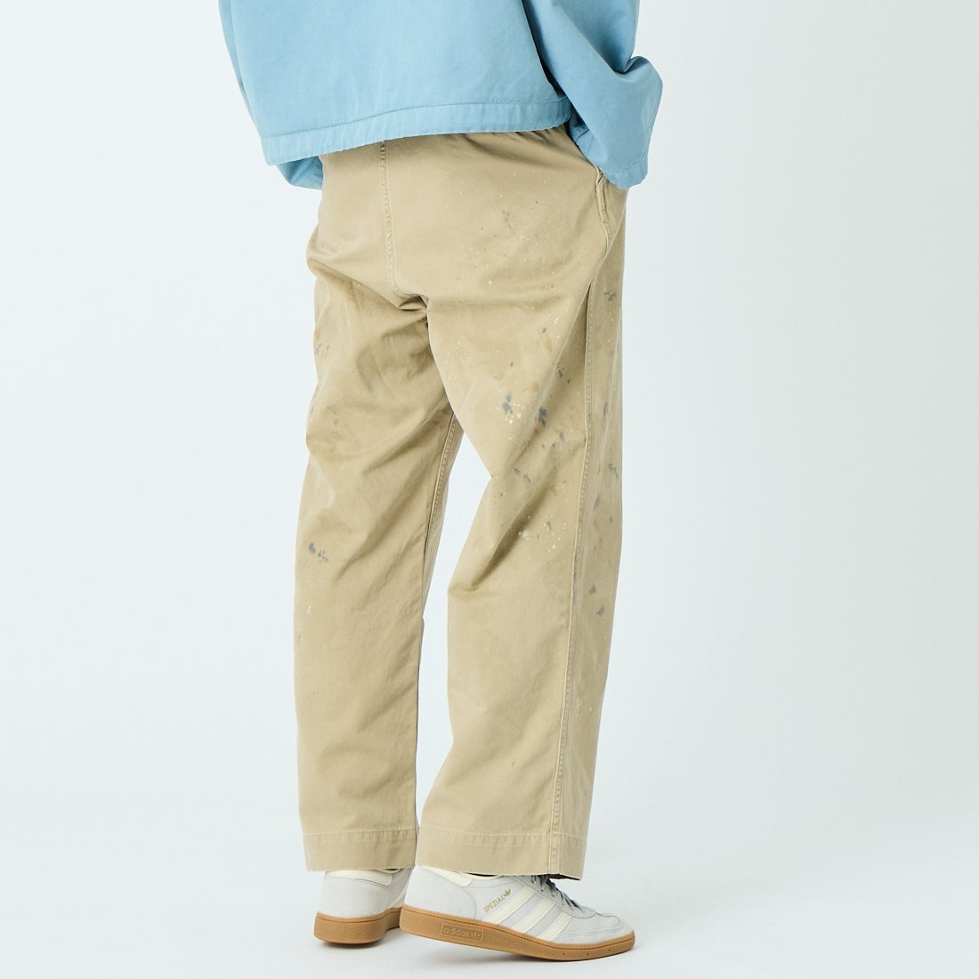 BOW WOW [バウワウ] 41 エイジドカーキトラウザーズ [BW261-4KT] KHAKI &&モデル身長：179cm 着用サイズ：L&&