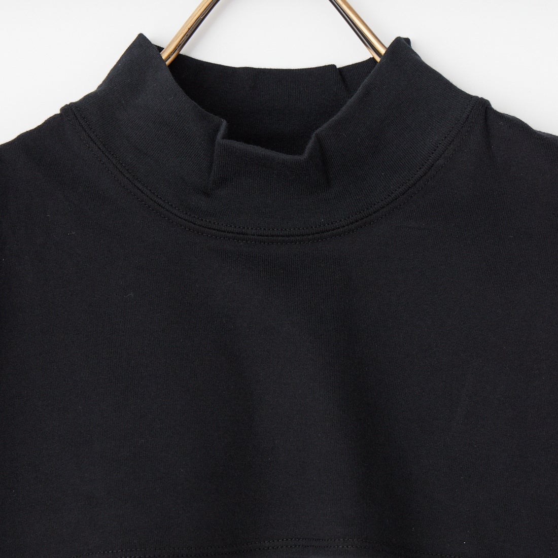 NEW VINTAGE GOLF [ニュービンテージゴルフ] フェイクモックネックTシャツ [NVG-0511] BLACK