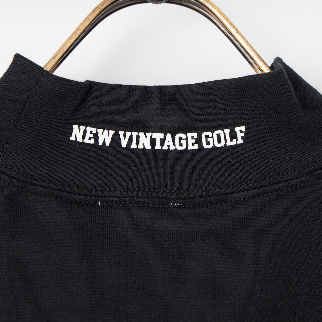 NEW VINTAGE GOLF [ニュービンテージゴルフ] フェイクモックネックTシャツ [NVG-0511] BLACK