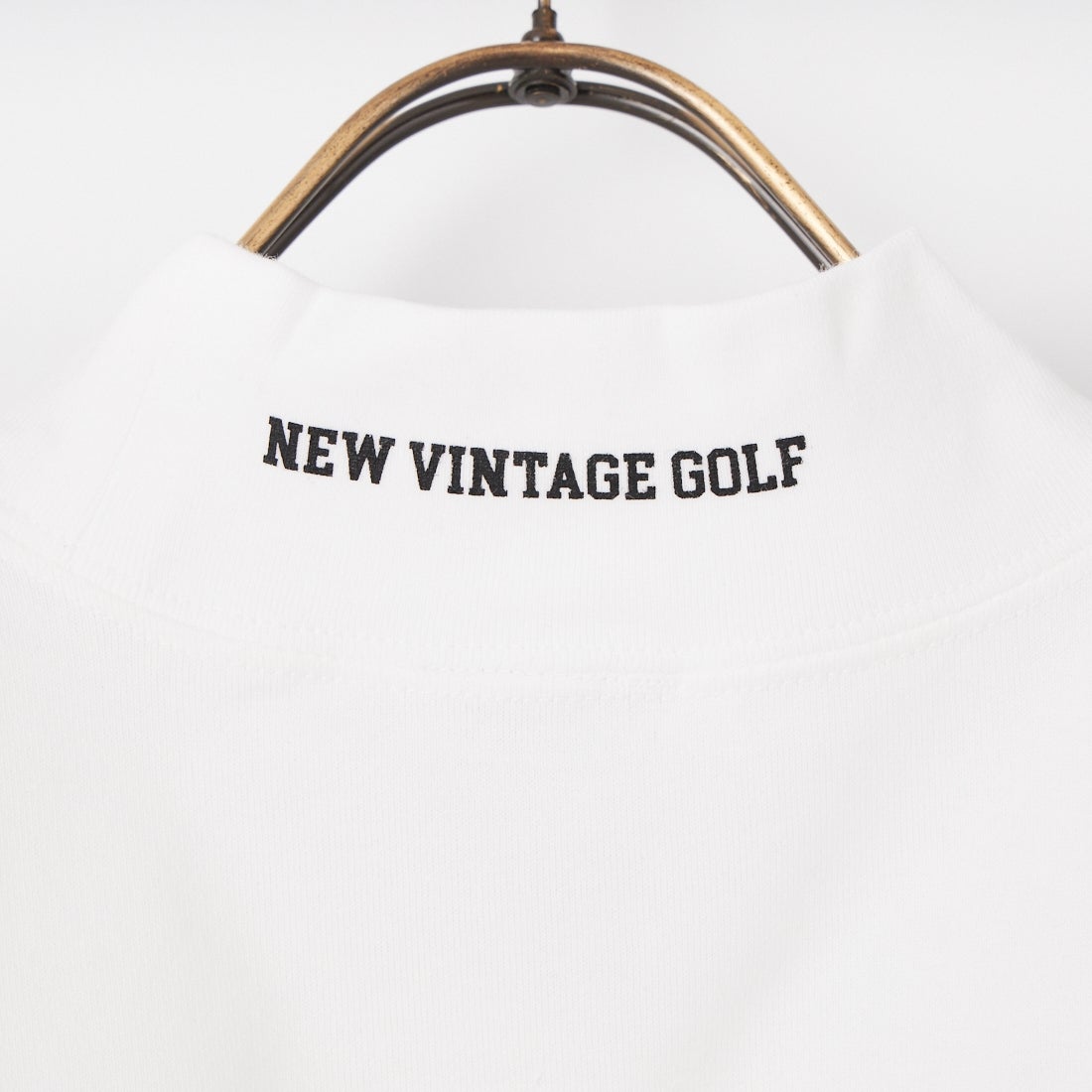 NEW VINTAGE GOLF [ニュービンテージゴルフ] フェイクモックネックTシャツ [NVG-0511] WHITE