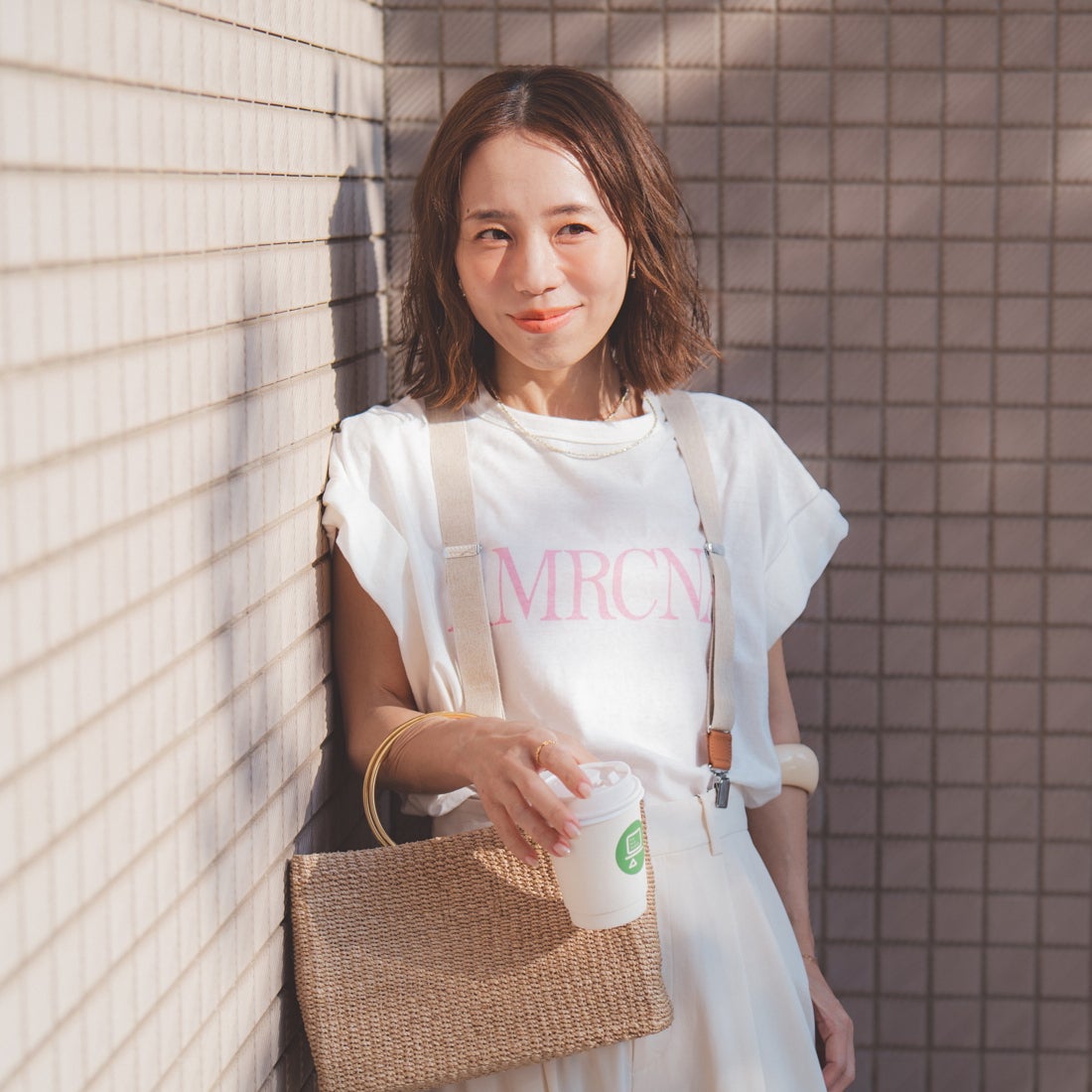 ﾎﾜｲﾄ&&モデル身長：153cm 着用サイズ：ONE SIZE&&