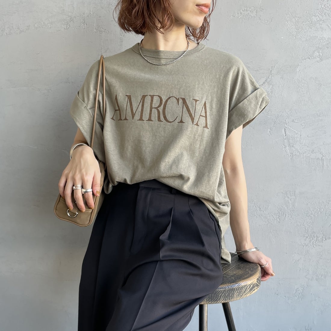 ｶｰｷ&&モデル身長：158cm 着用サイズ：ONE SIZE&&