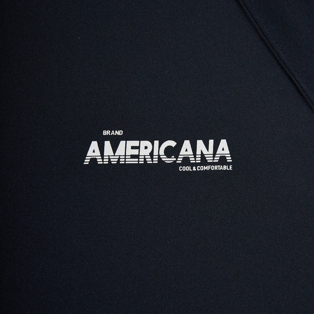 Americana × JEANS FACTORY [アメリカーナ × ジーンズファクトリー] 別注 AMERICANA バックロゴプリント マキシ丈ワンピース [ASO-M-853-JF] ﾌﾞﾗｯｸ