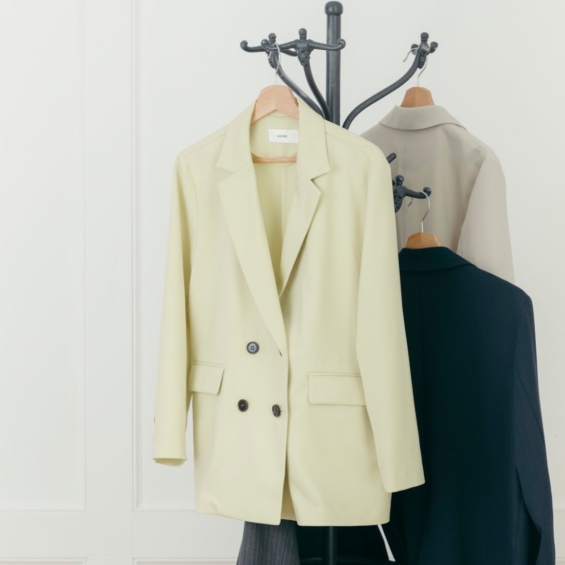 USINE [ユジーヌ] イージーケアツイルダブルジャケット [21267051] 041 ﾗｲﾑ