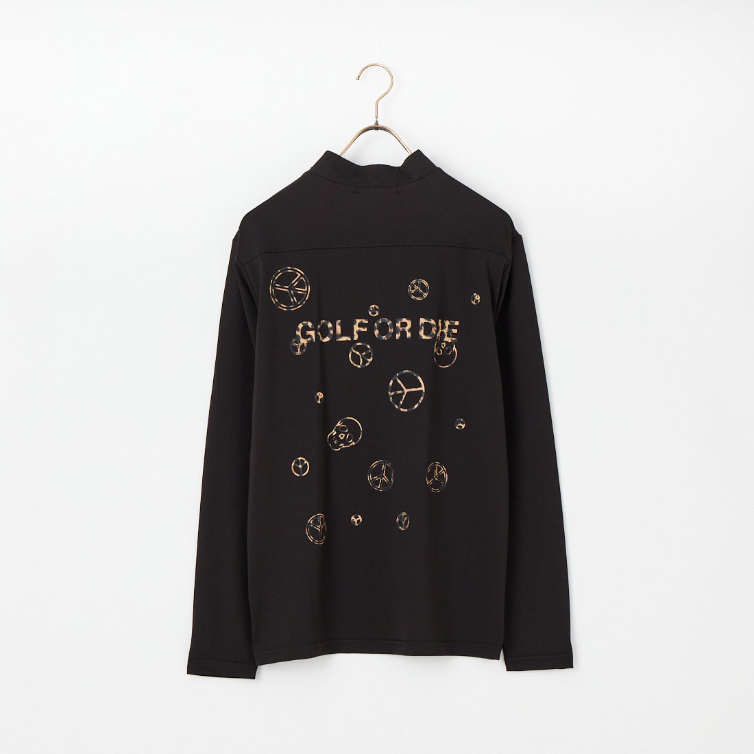 MARK & LONA [マークアンドロナ] ロングスリーブモックネックトップス [MLM-6A-AA01] BLACK/BROW