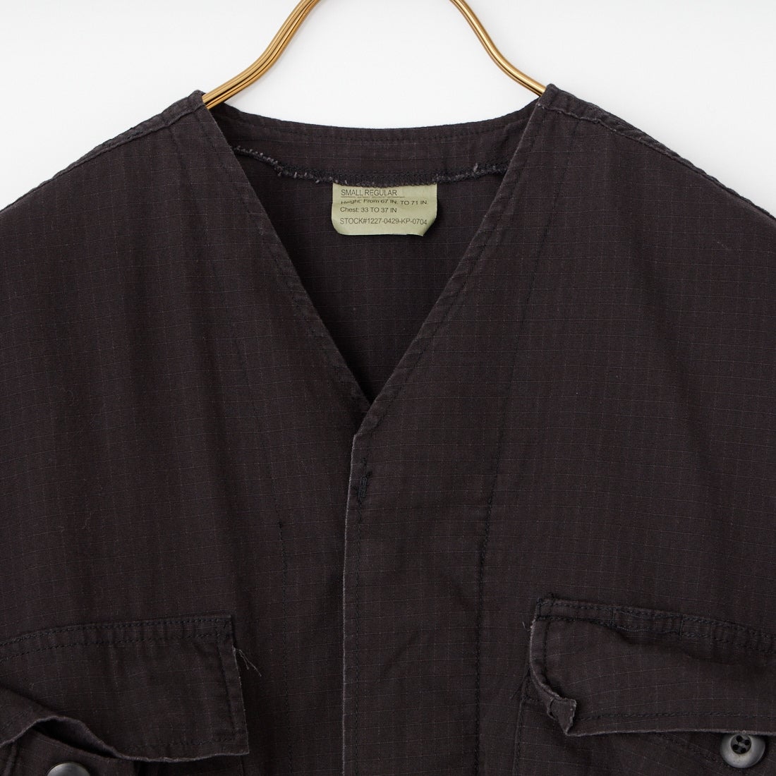 ROTHCO [ロスコ] ノーカラーミリタリージャケット [BDSH-VN] BLACK