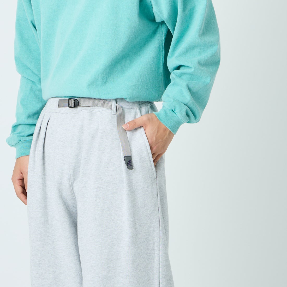 GRAMiCCi [グラミチ] 別注 ワイドスウェットパンツ [GUP6-S2017-JF] ASH