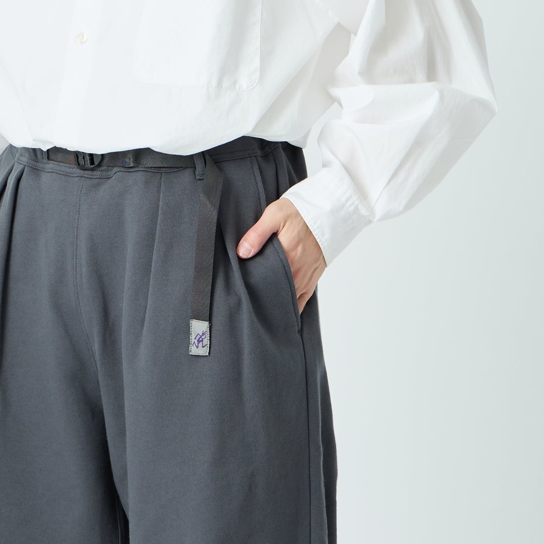 Gramicci [グラミチ] 別注 ワイドスウェットパンツ [GUP6-S2017-JF] CHARCOAL