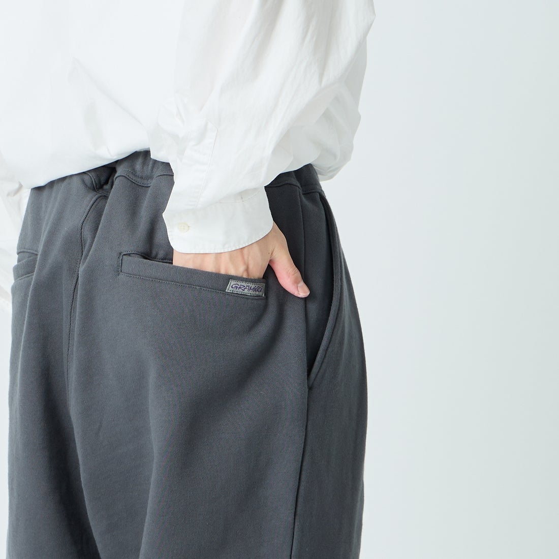 Gramicci [グラミチ] 別注 ワイドスウェットパンツ [GUP6-S2017-JF] CHARCOAL