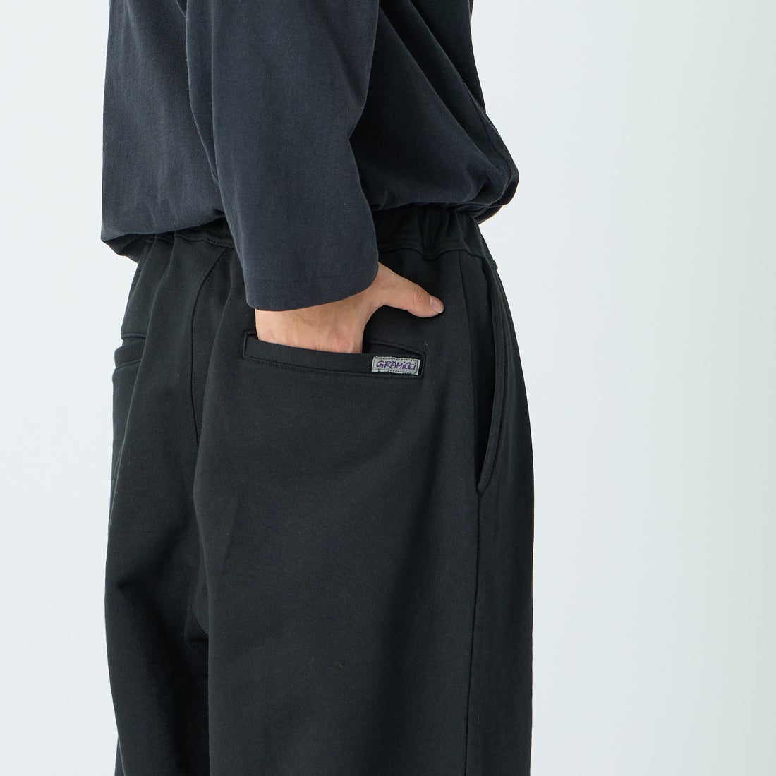 Gramicci [グラミチ] 別注 ワイドスウェットパンツ [GUP6-S2017-JF] BLACK
