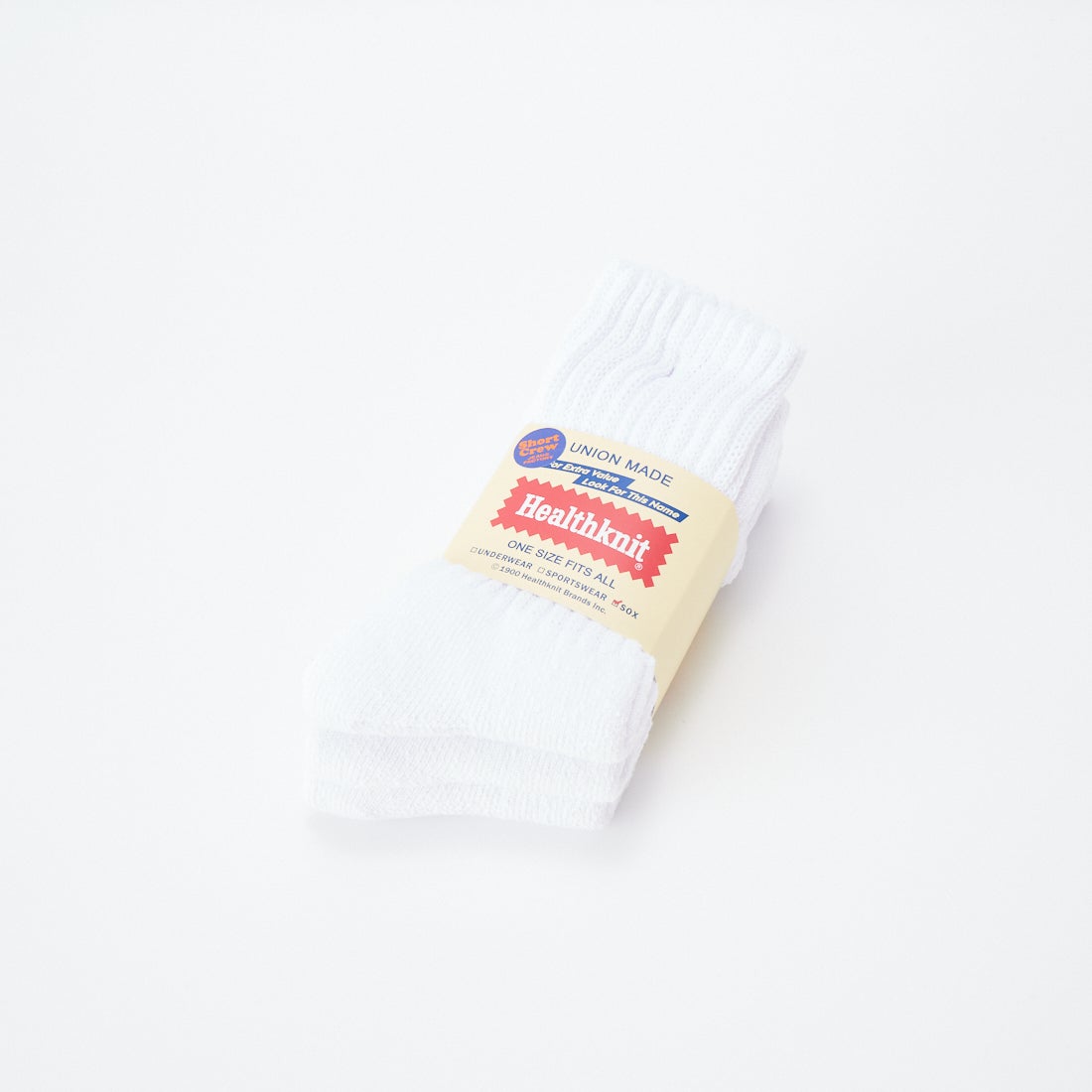 Health knit [ヘルスニット] 別注 ショートクルー3Pソックス [191-3746JF] WHITE