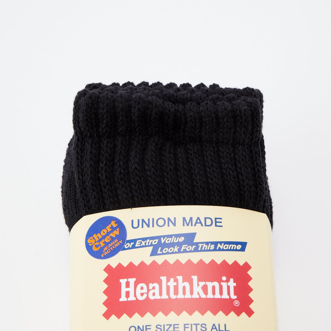 Health knit [ヘルスニット] 別注 ショートクルー3Pソックス [191-3746JF] BLACK