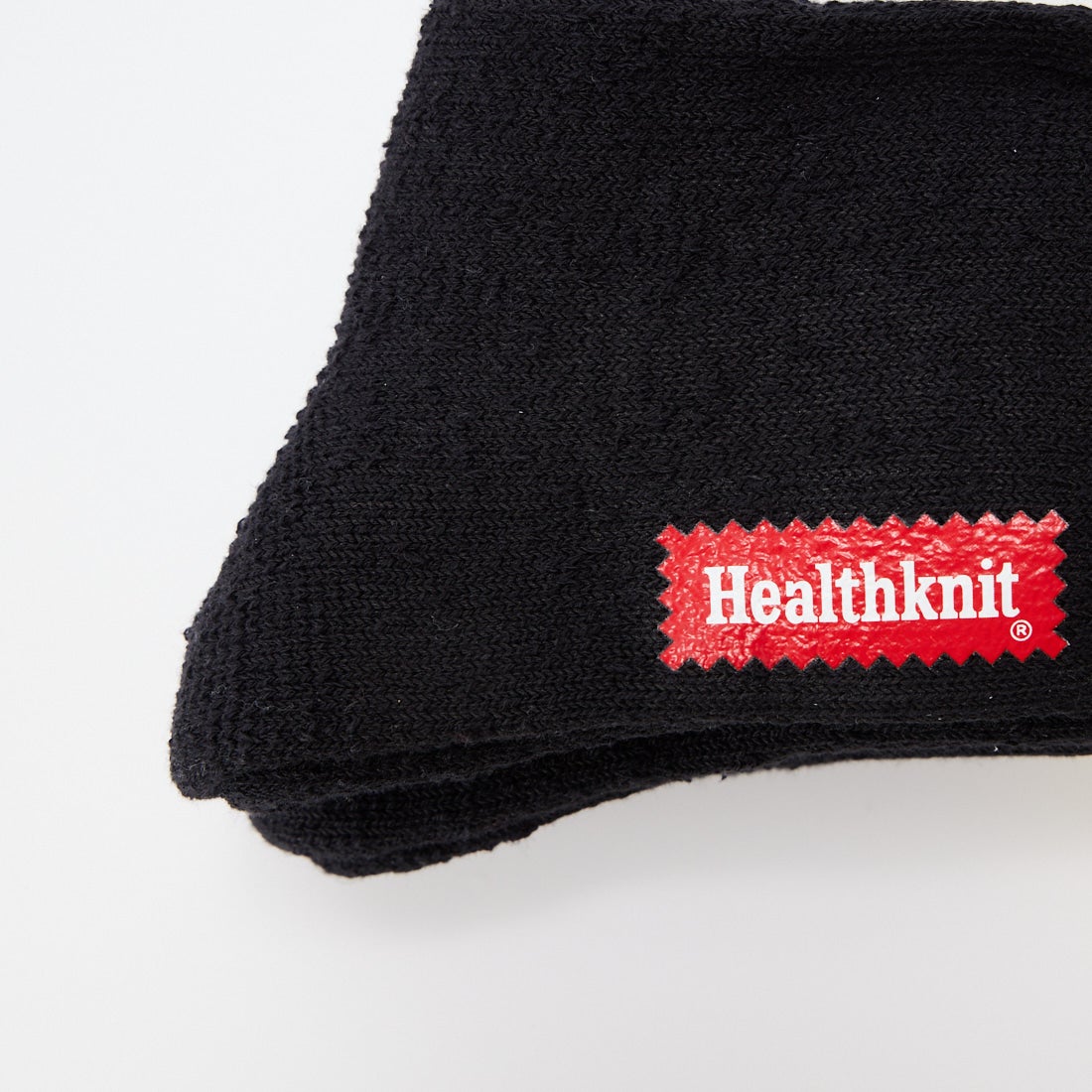 Health knit [ヘルスニット] 別注 ショートクルー3Pソックス [191-3746JF] BLACK